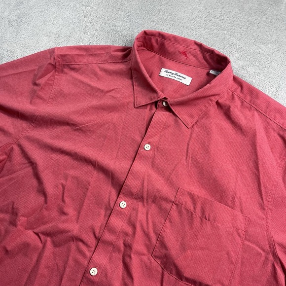 Tommy Bahama Other - Tommy Bahama Shirt Men 2XL Red IslandZone Bahama Coast Performance Golf Fishing